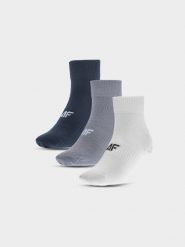 4F Skarpetki casual za kostkę (3-pack) męskie - multikolor 43-46. Skarpety 4F, bez wzorów, z bawełny. Za 49.99 zł.