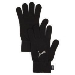 Rękawiczki Essentials PUMA. Czarne rękawiczki Puma, bez wzorów, z dzianiny. Za 79.00 zł.