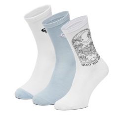 Skarpety Roxy. Białe skarpety Roxy, bez wzorów. Za 39.99 zł.