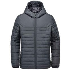 Męska Pikowana Bluza Z Kapturem Nautilus. Niebieskie bluzy z kapturem STORMTECH, m, bez wzorów, z poliesteru, z kapturem. Za 601.99 zł.