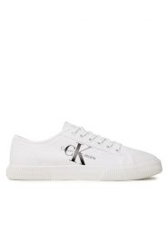 Calvin Klein Jeans Tenisówki Essential Vulcanized 1 YM0YM00306 Biały. Białe trampki Calvin Klein Jeans, m, bez wzorów, bez zapięcia. Za 179.99 zł.