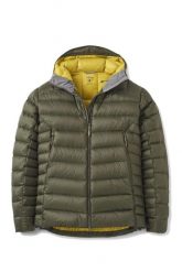 Kurtka puchowa męska Electron Pro Hoody. Zielone kurtki RAB, na zimę, m, bez wzorów, z puchu, bez kaptura. Za 1,156.09 zł.