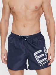 EA7 Emporio Armani Szorty kąpielowe 902000 4R736 0003 Granatowy. Niebieskie kąpielówki EA7 Emporio Armani, m, bez wzorów, z syntetyku. Za 189.99 zł.