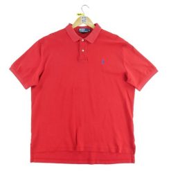 Second life - Krótki rękaw Polo mężczyzn czerwony - Stan dobry. Czerwone bluzki z długim rękawem RALPH LAUREN, m, bez wzorów, bez kołnierzyka, bez ramiączek, na golfa. Za 97.25 zł.