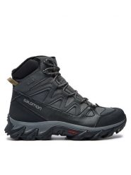 Salomon Trekkingi Breccia 2 Gore-Tex L41255800 Szary. Szare botki sznurowane Salomon, bez wzorów, z gore-texu, bez obcasa, bez zapięcia. Za 609.99 zł.