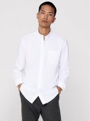 Only & Sons Koszula Alvaro 22006479 Biały Slim Fit. Białe koszule Only & Sons, m, bez wzorów, z bawełny, bez kołnierzyka, bez ramiączek. Za 119.99 zł.
