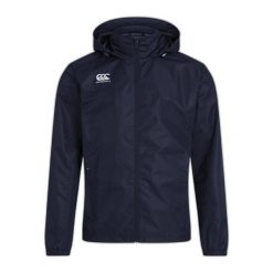 Wodoodporna kurtka zapinana na zamek błyskawiczny Canterbury Club Vaposhield. Niebieskie kurtki CANTERBURY, s, bez wzorów, z materiału, bez kaptura. Za 435.00 zł.