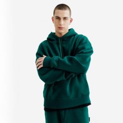 Bluza z kapturem męska Elementals. Zielone bluzy z kapturem Decathlon, m, bez wzorów, z bawełny, z kapturem. Za 199.99 zł.