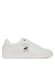 Beverly Hills Polo Club Sneakersy MYL-CE23388A Biały. Białe buty sportowe casual Beverly Hills Polo Club, bez wzorów, z materiału, bez zapięcia. Za 159.99 zł.