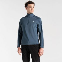 Bluza turystyczna męska Dare 2B Fuse Up II termoaktywna. Niebieskie bielizna termoaktywna Dare 2B, na zimę, m, bez wzorów, bez ramiączek, narciarskie. W wyprzedaży za 139.99 zł.