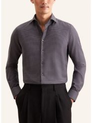 Seidensticker Koszula - Slim fit - w kolorze antracytowym rozmiar: 40. Czarne koszule Seidensticker, bez wzorów, bez kołnierzyka, bez ramiączek. Za 139.95 zł.