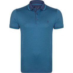 Koszulka polo w kolorze niebieskim. Niebieskie koszulki polo Giorgio Di Mare, m, bez wzorów, z bawełny, bez kołnierzyka, bez ramiączek. W wyprzedaży za 107.95 zł.
