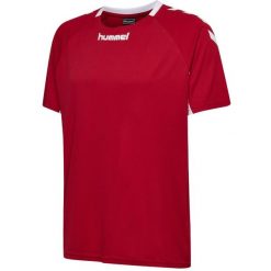 Koszulka sportowa z krótkim rękawem męska Hummel Core Team Jersey S/S. Czerwone t-shirty sportowe Hummel, bez wzorów, z jersey, bez ramiączek, do piłki nożnej. Za 37.00 zł.