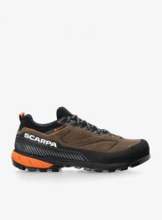 Buty podejściowe męskie Scarpa Rapid XT GTX. Brązowe buty turystyczne Scarpa, na zimę, bez wzorów, z gore-texu, przed kostkę, bez zapięcia, trekkingowe, gore-tex. Za 859.99 zł.