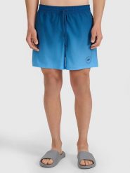 4F Szorty kąpielowe w kolorze niebieskim rozmiar: L. Niebieskie krótkie spodenki sportowe 4F, l, bez wzorów, z materiału. Za 92.21 zł.
