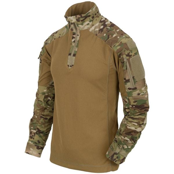 Bluza męska Helikon-Tex MCDU Combat Shirt - NyCo Ripstop. Brązowe bluzy Helikon-Tex, m, bez wzorów, bez kaptura. Za 367.49 zł.