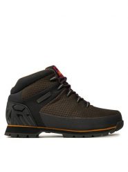 Timberland Trzewiki EURO SPRINT MID BOOT TB0A41A7EJU1 Brązowy. Brązowe botki sznurowane Timberland, bez wzorów, z materiału, bez obcasa, bez zapięcia. Za 649.99 zł.