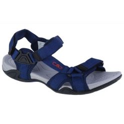 Sandały CMP Hamal Hiking Sandal 38Q9957-M919 niebieskie. Niebieskie sandały z materiału, bez zapięcia. W wyprzedaży za 272.73 zł.