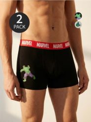 Bokserki classic 2 pack Hulk - wielobarwny. Bokserki Sinsay, l, bez wzorów. Za 29.99 zł.