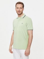 Selected Homme Polo 16087840 Zielony Regular Fit. Zielone koszulki polo Selected Homme, m, bez wzorów, z bawełny, bez kołnierzyka, bez ramiączek. Za 89.99 zł.