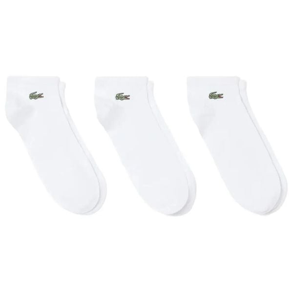 Skarpety Lacoste Core Performance (x3). Białe skarpety LACOSTE, bez wzorów, z materiału. Za 159.50 zł.