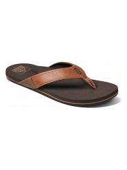 Reef Japonki "Newport" w kolorze jasnobrązowym rozmiar: 42. Brązowe japonki Reef, bez wzorów, z materiału. Za 122.67 zł.