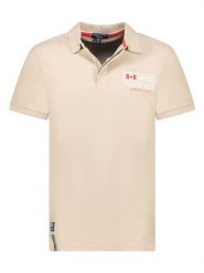 Canadian Peak Koszulka polo "Koffreak" w kolorze beżowym rozmiar: L. Brązowe koszulki polo Canadian Peak, l, bez wzorów, z bawełny, bez kołnierzyka, bez ramiączek. Za 86.99 zł.