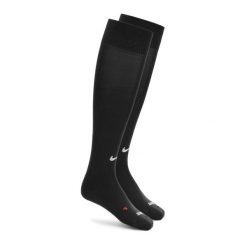 Getry piłkarskie Nike Academy. Czarne legginsy długie sportowe Nike, bez wzorów, do piłki nożnej. Za 52.99 zł.