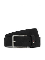 Tommy Hilfiger Pasek Męski Oliver Nubuck 3.5 AM0AM13019 Czarny. Czarne paski Tommy Hilfiger, bez wzorów, z nubiku. Za 199.99 zł.