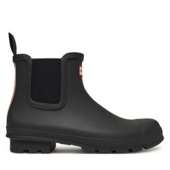 Kalosze Hunter. Czarne śniegowce Hunter, bez zapięcia. Za 529.99 zł.