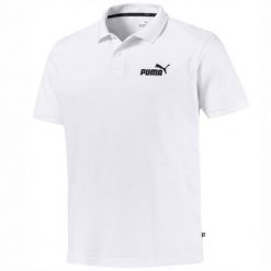 Koszulka polo męska 851759 02 z krótkim rękawem. Białe koszulki polo Puma, m, bez wzorów, bez kołnierzyka, bez ramiączek, tenisowe. Za 99.00 zł.