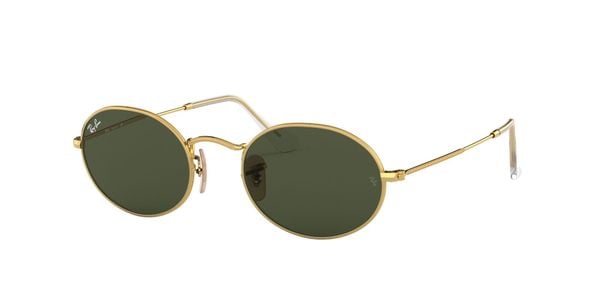 Okulary przeciwsłoneczne Ray-Ban Oval. Zielone okulary przeciwsłoneczne Ray-Ban, okrągłe. Za 549.99 zł.