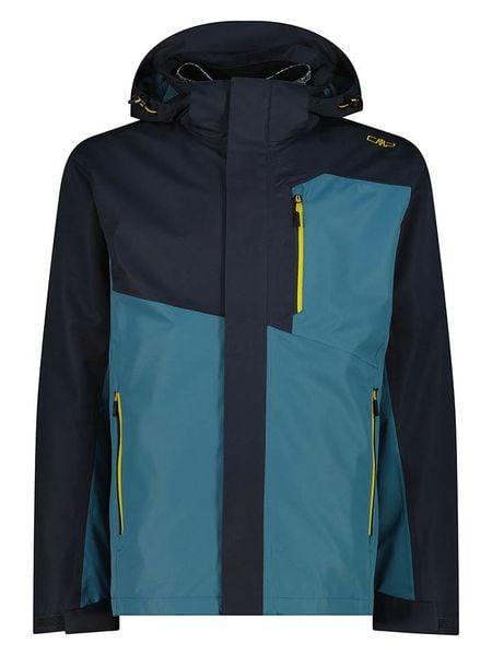 Cmp Kurtka funkcyjna 3w1 w kolorze niebiesko-czarno-szarym rozmiar: 58. Czarne kurtki outdoor i hardshell CMP, m, bez wzorów, z tkaniny, bez kaptura. Za 205.93 zł.