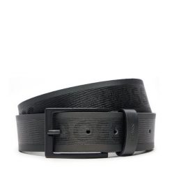 Pasek Męski BOSS. Czarne paski Boss, bez wzorów. Za 249.99 zł.