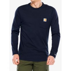 Bluza bez kaptura męska Carhartt Force Flex Pocket T-Shirt L/S. Niebieskie bluzy Carhartt, l, bez wzorów, bez kaptura. Za 156.99 zł.