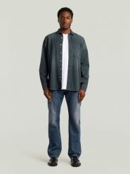 G-Star Koszula - Regular fit - w kolorze szarym rozmiar: XXL. Szare koszule G-Star, xxl, bez wzorów, z bawełny, bez kołnierzyka, bez ramiączek. Za 237.17 zł.