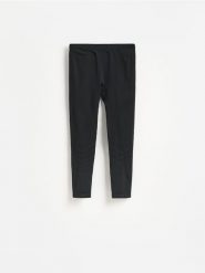Sportowe legginsy - czarny. Czarne legginsy długie sportowe Reserved, l, bez wzorów, z dzianiny. Za 99.99 zł.