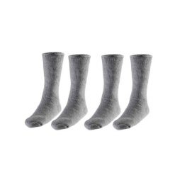 Męskie Skarpety Termiczne - 4 Pary - Średni Szary. Szare skarpety HEAT KEEPER, bez wzorów, z elastanu. W wyprzedaży za 182.06 zł.