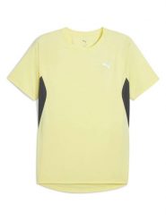 Puma Koszulka "Velocity" w kolorze żółtym do biegania rozmiar: M. Żółte t-shirty sportowe Puma, bez wzorów, z materiału, bez ramiączek, do biegania. Za 65.69 zł.