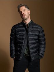 Kurtka bomber puffer - czarny. Czarne kurtki Sinsay, l, bez wzorów, z materiału, bez kaptura. Za 79.99 zł.