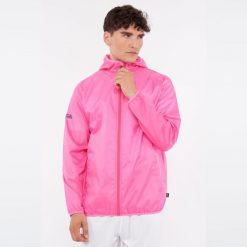 Kurtka przeciwdeszczowa męska ATACAMA przeciwwiatrowa. Czerwone kurtki Legea, na zimę, m, bez wzorów, z poliesteru, do biegania. W wyprzedaży za 100.50 zł.