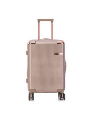 Semi Line Walizka kabinowa T5944-3 Złoty. Żółte walizki Semi-line, bez wzorów, z tworzywa sztucznego. Za 219.99 zł.