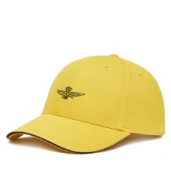 Czapka z daszkiem Aeronautica Militare. Żółte czapki z daszkiem Aeronautica Militare, bez wzorów. Za 239.99 zł.