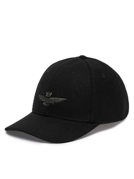 Aeronautica Militare Czapka z daszkiem 262HA1085UCT02333 Czarny. Czarne czapki z daszkiem Aeronautica Militare, bez wzorów, z wełny. Za 214.99 zł.