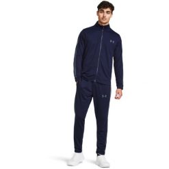 Dres Under Armour Knit, Mężczyźni. Niebieskie komplety dresowe Under Armour, m, bez wzorów, z dresówki, bez ramiączek. Za 327.00 zł.
