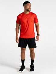 Dare 2b Koszulka funkcyjna "Discernible III" w kolorze czerwonym rozmiar: S. Czerwone t-shirty sportowe Dare 2B, bez wzorów, z materiału, bez ramiączek, outdoorowe. Za 44.19 zł.