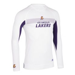 Podkoszulek do koszykówki unisex NBA Tarmak UT500 Los Angeles Lakers. Białe podkoszulki TARMAK, s, bez wzorów, z elastanu, bez ramiączek. Za 119.99 zł.
