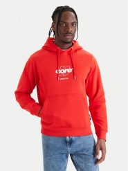 Jack & Jones Bluza Club 12290001 Czerwony Relaxed Fit. Czerwone bluzy Jack & Jones, l, bez wzorów, z bawełny, bez kaptura. Za 179.99 zł.