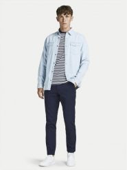 Jack&Jones Chinosy Marco 12174309 Granatowy Slim Fit. Niebieskie eleganckie spodnie Jack&Jones, m, z bawełny. Za 89.99 zł.