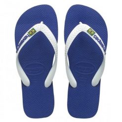 Klapki Havaianas Model 4110850 Kolor Niebieski. Niebieskie klapki Havaianas, z gumy. W wyprzedaży za 115.70 zł.